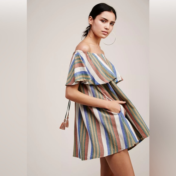 Free People Serefina Stripe Dress - Picture 1 of 13